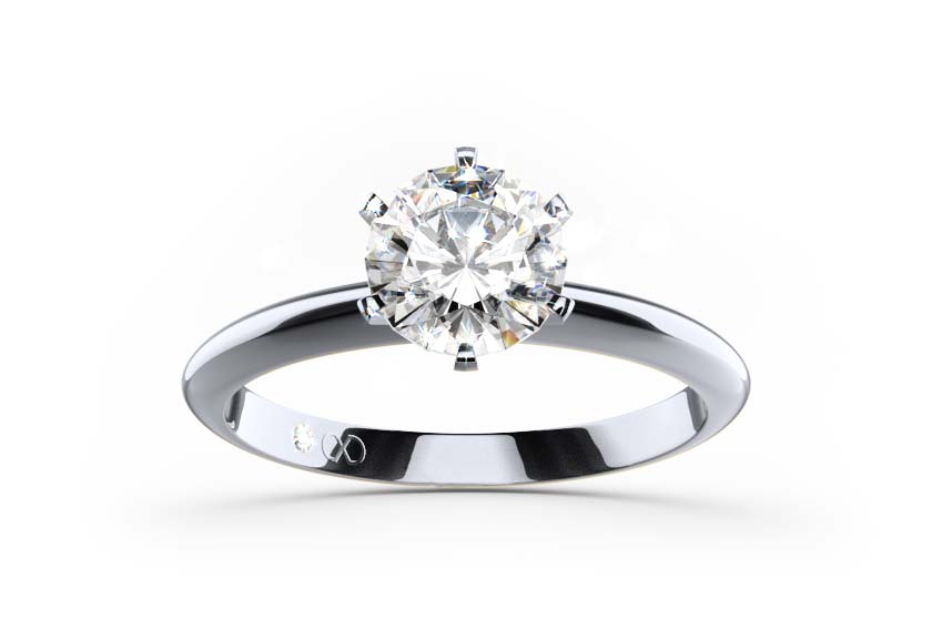 Diamantsolitär / Verlobungsring FRAGUMA With 0.3 Karat Brillant Form Naturdiamant
