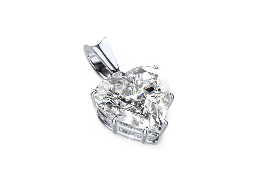Filigrane Anhänger ELIGIA white gold - heart - poliert