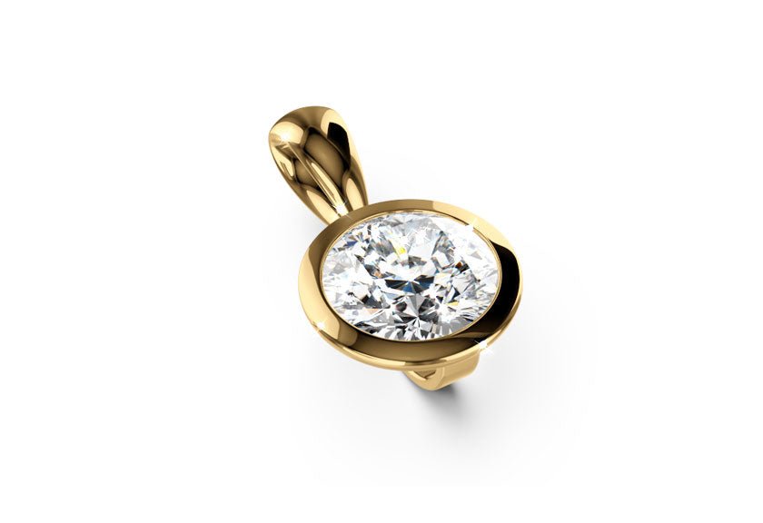 Diamanten / Anhänger PALILIA yellow gold - round - poliert