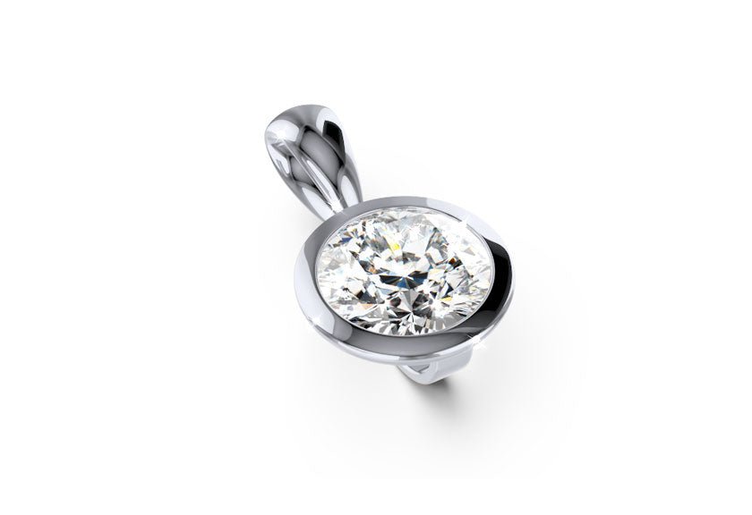 Diamanten / Anhänger PALILIA white gold - round - poliert