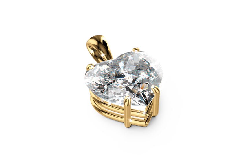 Filigrane Anhänger SILJA yellow gold - heart - poliert
