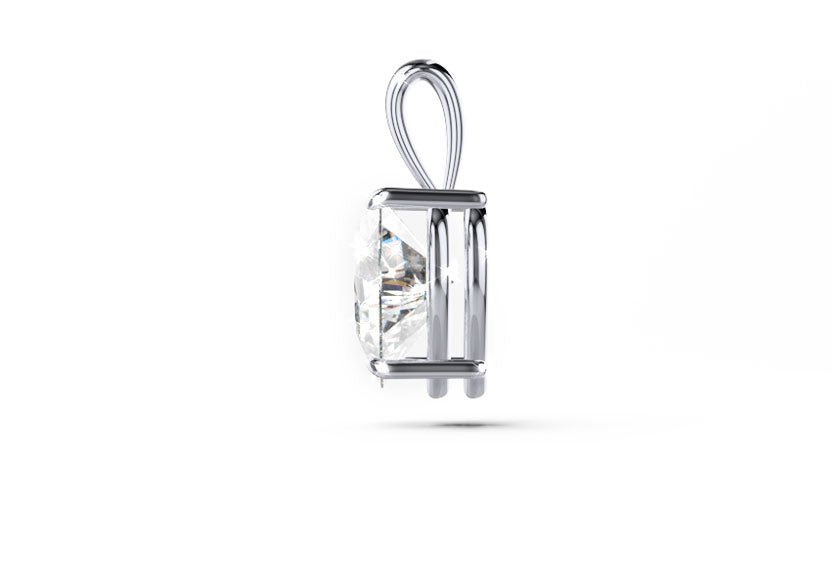 Filigrane Anhänger SILJA white gold - heart - poliert