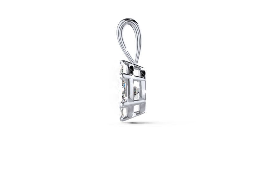 Diamantsolitär / Anhänger VENILIA white gold - round - poliert