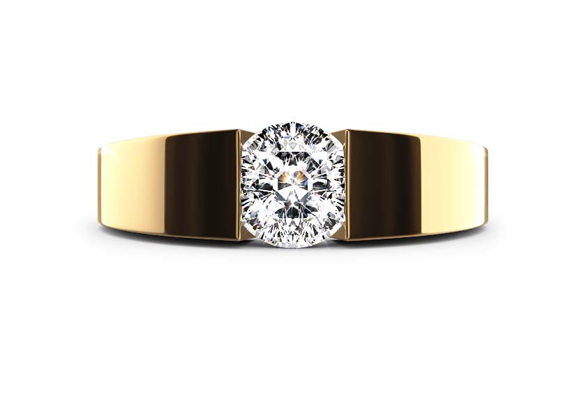 Spannring LORARIA yellow gold - round - poliert