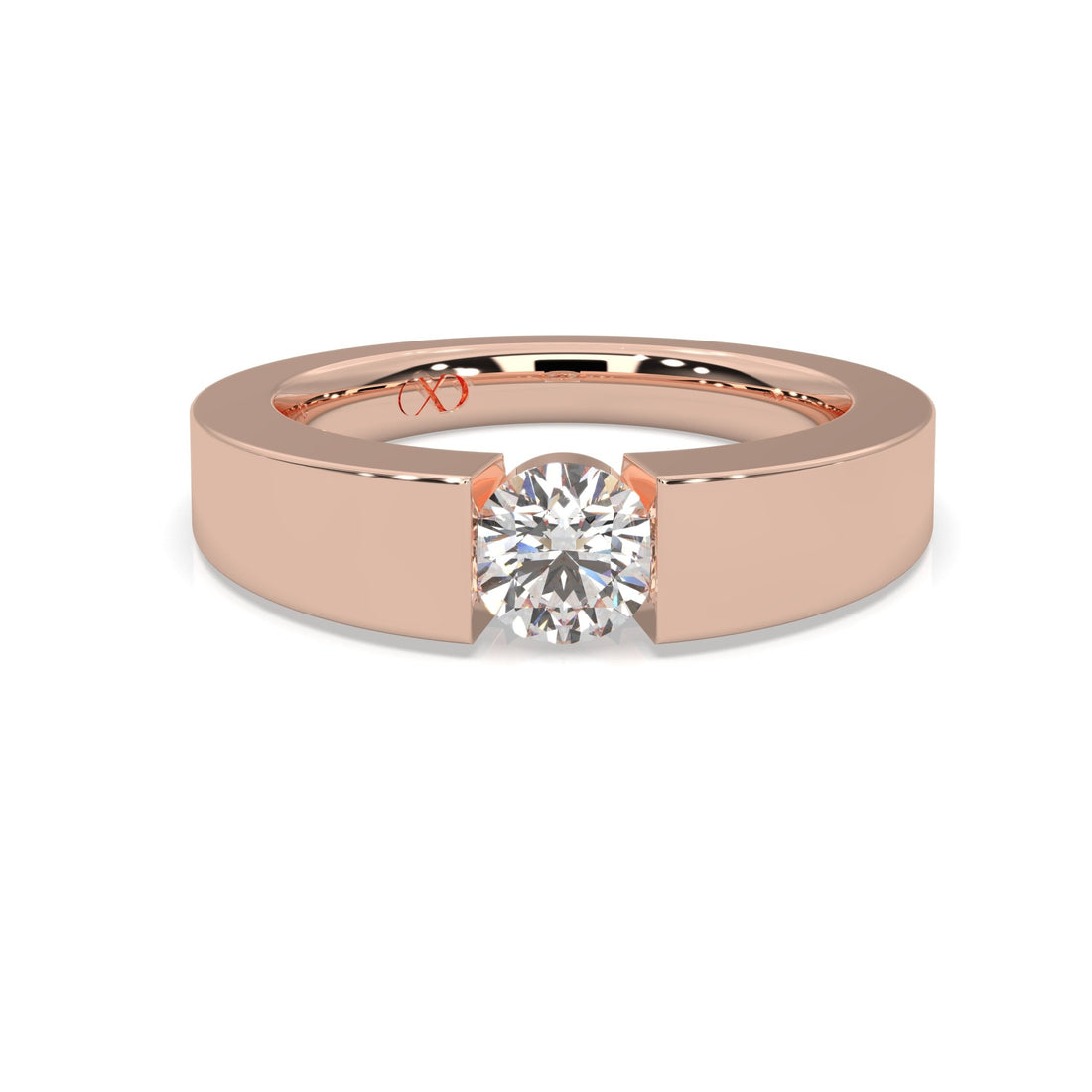 Spannring LORARIA rose gold - round - poliert