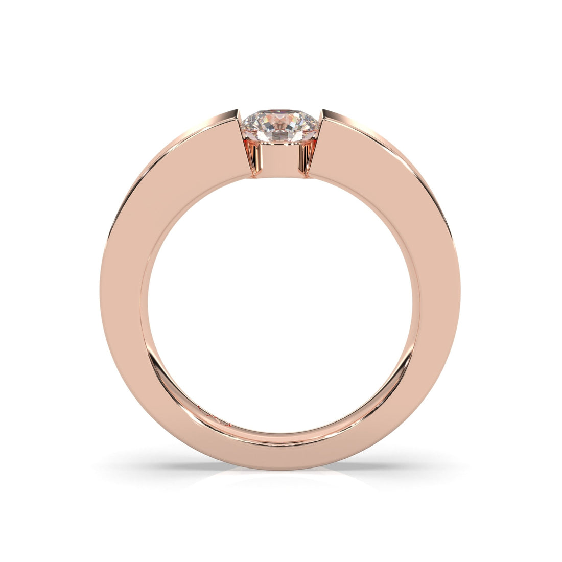 Spannring LORARIA rose gold - round - poliert