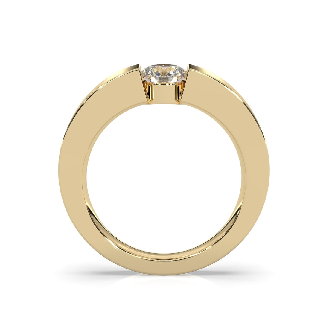 Spannring LORARIA yellow gold - round - poliert