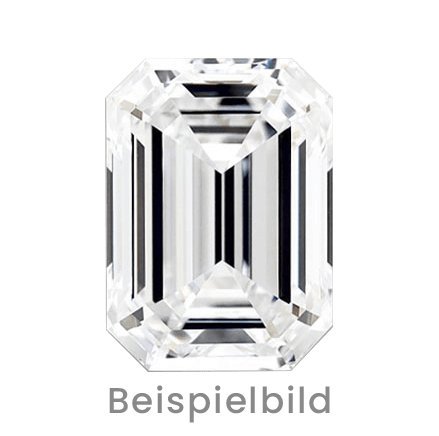 0.8 Karat Smaragd Form Lab Grown Diamond