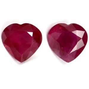 1.78 Carat Heart Shape Ruby Gemstone