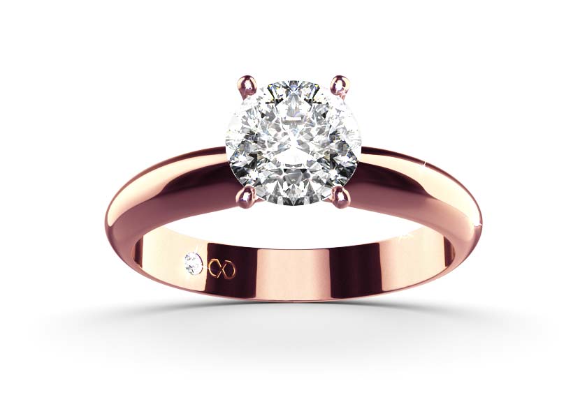 rose gold - round - poliert