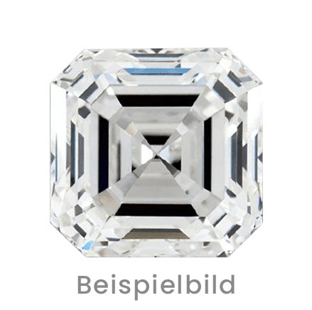 0.5 Karat Asscher Form Naturdiamant