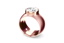 rose gold - round - mattiert