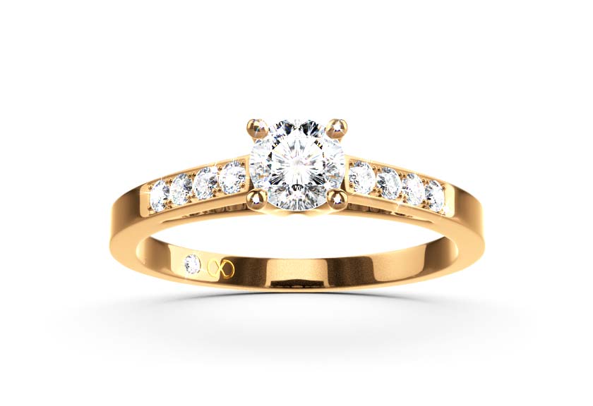 Diamantband LUDIA With 1.83 Karat Brillant Form Labordiamant