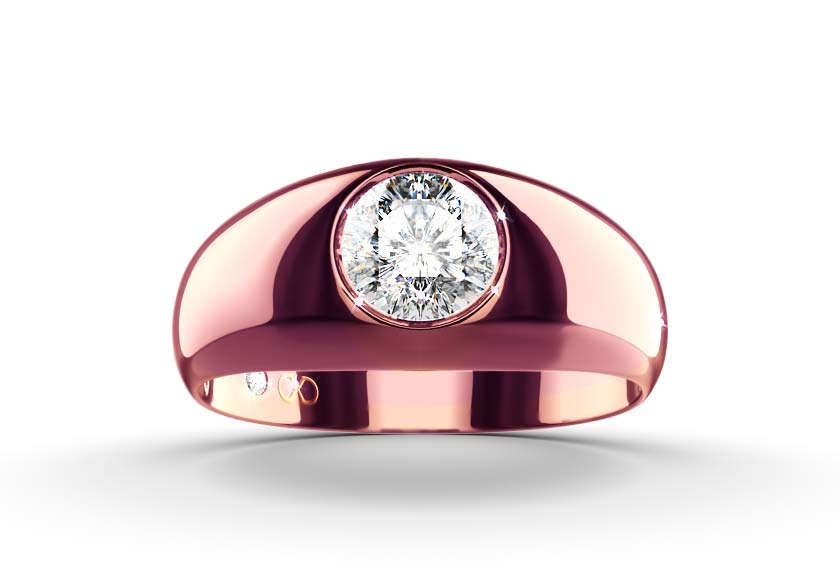 Diamantsolitär / Ehering PASERIA With 0.3 Karat Brillant Form Naturdiamant