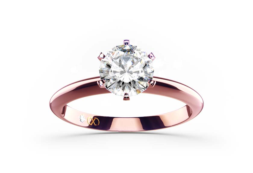 Diamantsolitär / Verlobungsring FRAGUMA With 1.03 Karat Brillant Form Naturdiamant