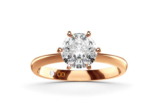 Diamantsolitär / Verlobungsring YORXS NO. 7 With 0.74 Karat Brillant Form Labordiamant