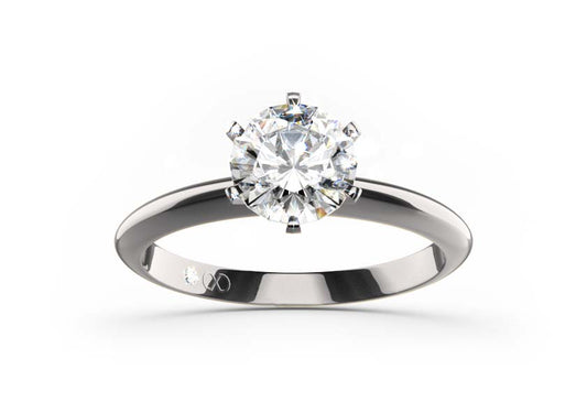 Diamantsolitär / Verlobungsring FRAGUMA With 0.31 Karat Brillant Form Naturdiamant