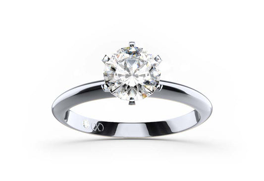 Diamantsolitär / Verlobungsring FRAGUMA With 0.45 Karat Brillant Form Naturdiamant