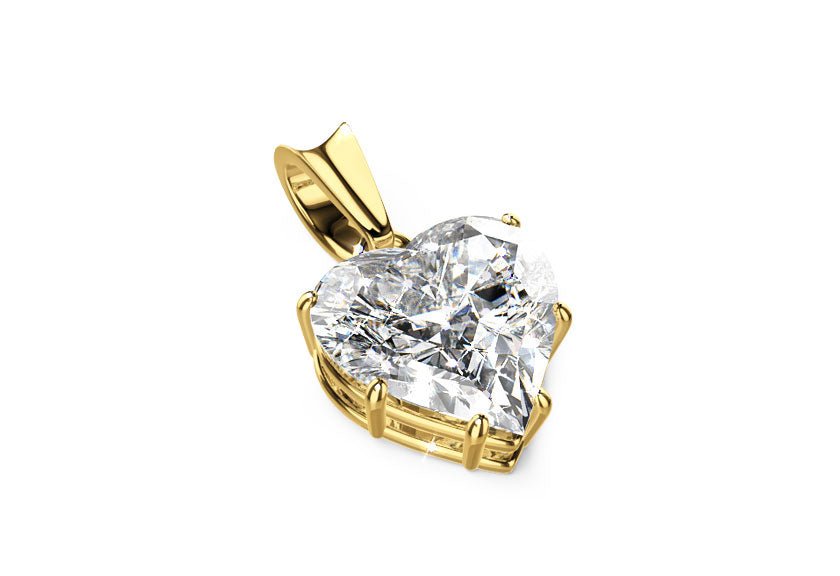 yellow gold - heart - poliert