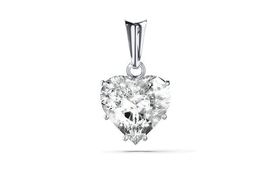 Filigrane Anhänger ELIGIA mit 0.77 karat Herz Form Naturdiamant
