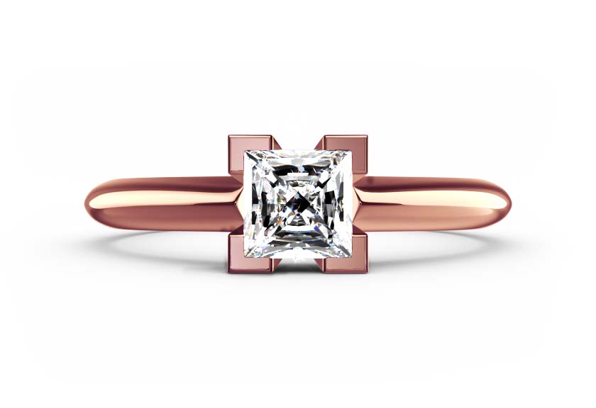 rose gold - round - poliert