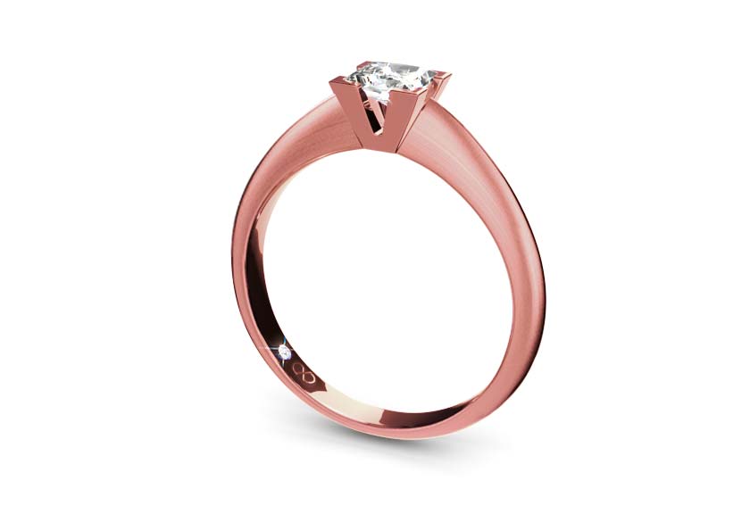 rose gold - round - mattiert