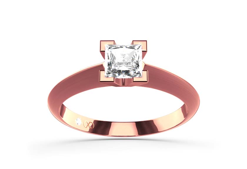 rose gold - round - poliert