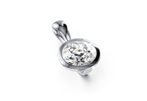 white gold - round - poliert