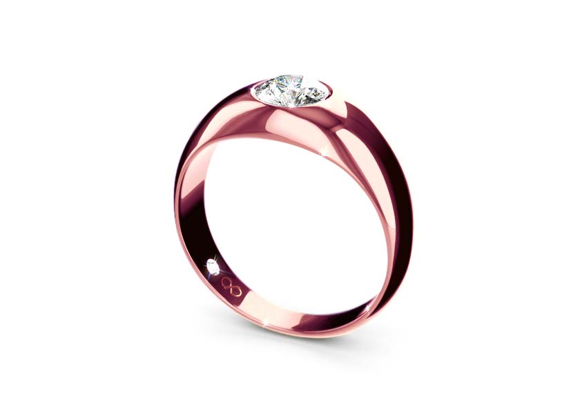 rose gold - round - poliert