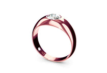 rose gold - round - poliert