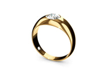 yellow gold - round - poliert