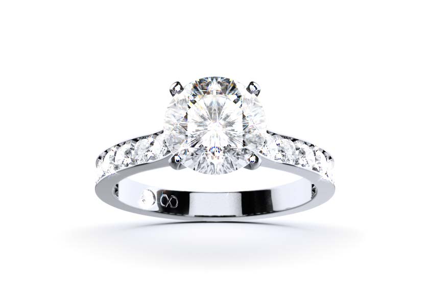 Pavee-Ring YORXS NO. 12 With 0.51 Karat Brillant Form Naturdiamant