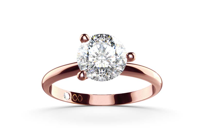 rose gold - round - poliert