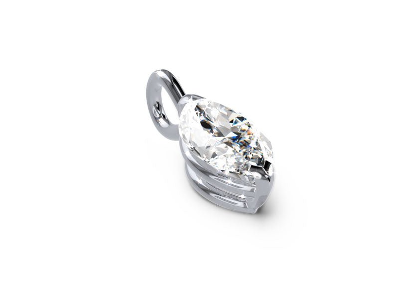 white gold - marquise - poliert