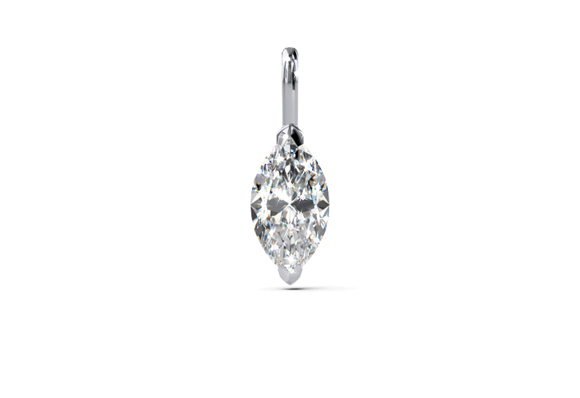 white gold - marquise - poliert