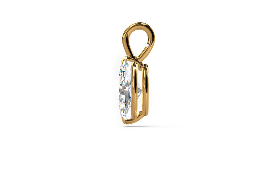 yellow gold - marquise - poliert
