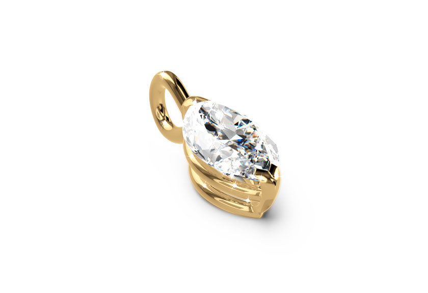 yellow gold - marquise - poliert