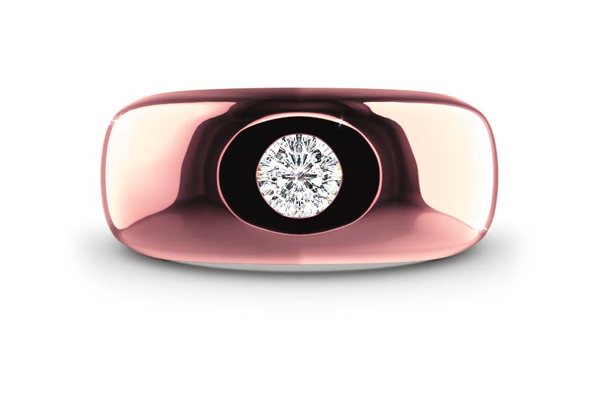 rose gold - round - poliert