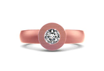 rose gold - round - mattiert