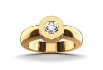 yellow gold - round - poliert