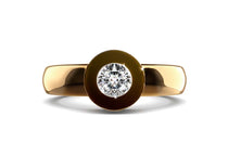 yellow gold - round - poliert