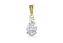 yellow gold - pear - poliert