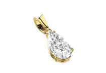 yellow gold - pear - poliert