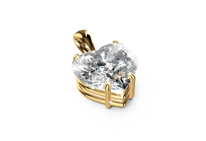 yellow gold - heart - poliert