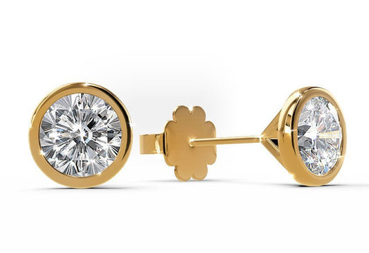 Solitär-Ohrringe PALICI With 1.00 Karat Brillant Form Naturdiamant