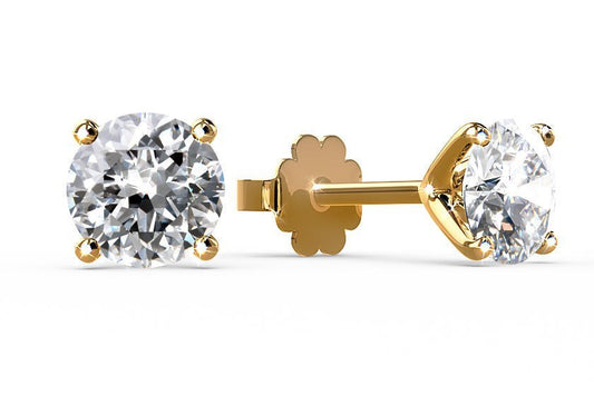 Solitär - Ohrringe CARICI With 1.75 Karat Brillant Form Labordiamant