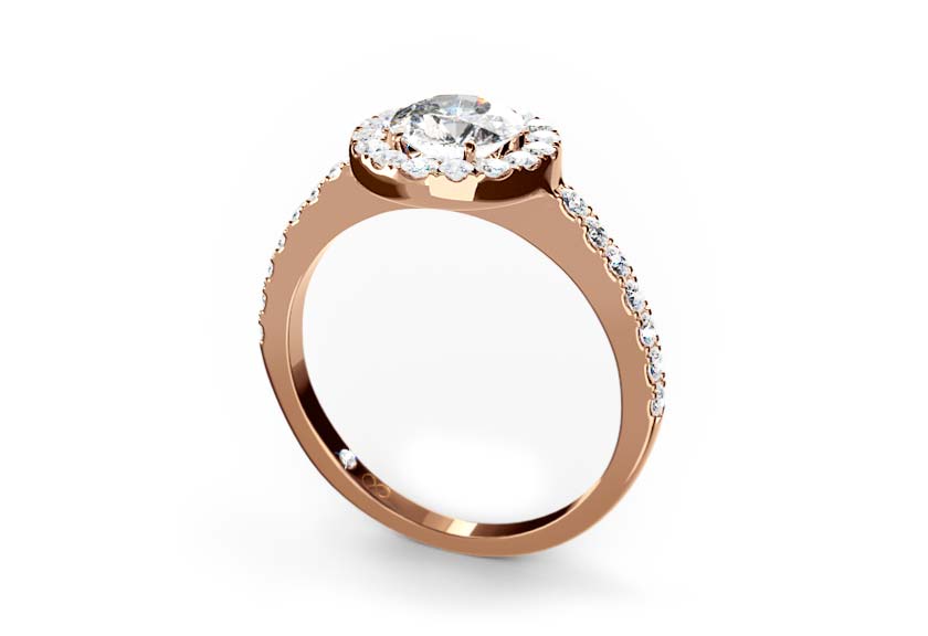 rose gold - round - poliert