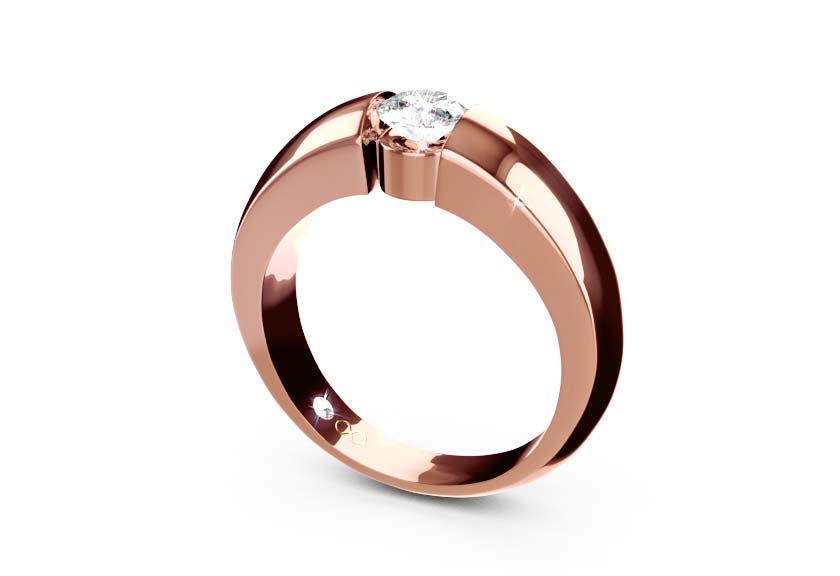 rose gold - round - poliert