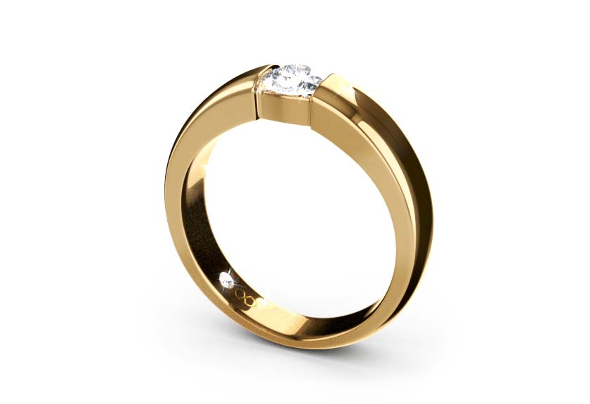 yellow gold - round - poliert