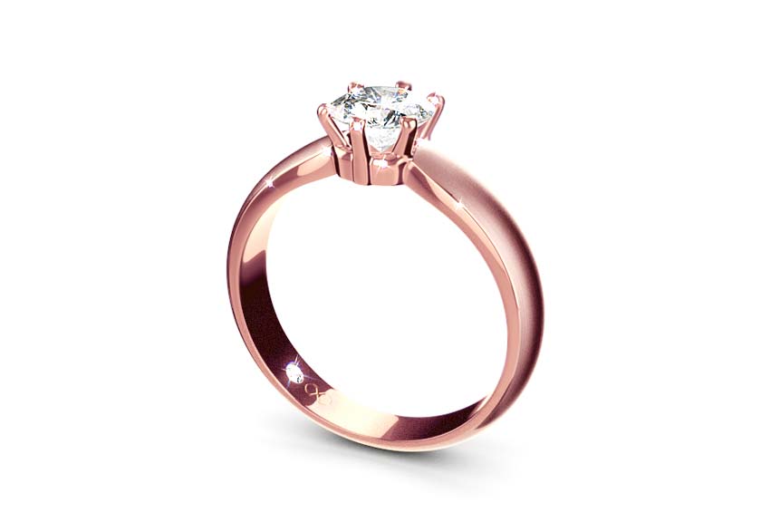 rose gold - round - mattiert